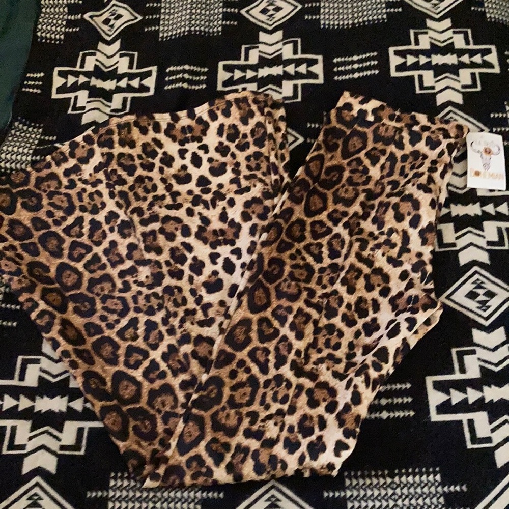 Leopard Bell Bottoms